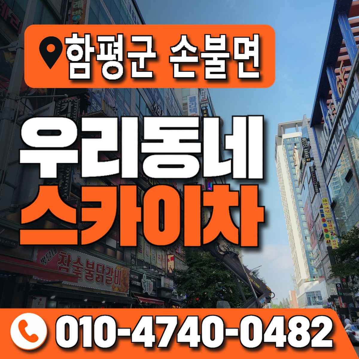 전남광주통합특별시 함평군 손불면 우리동네 스카이차 010-4740-0482
